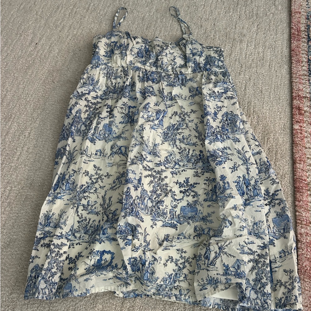 TCEC Blue and White Mini Dress